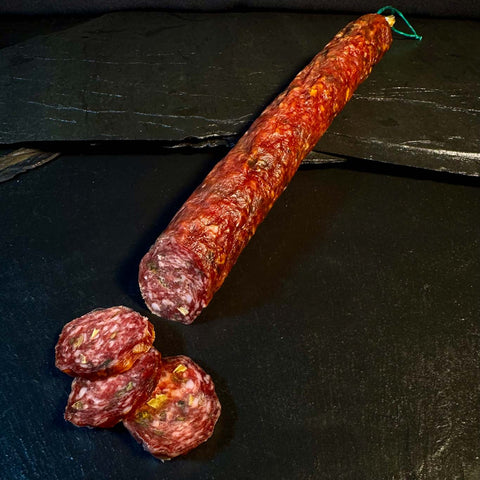 Salami mit Grünem Spargel