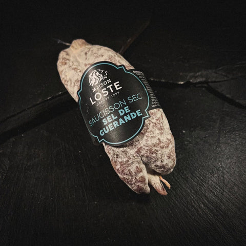 Original Französische Salami mit Meersalz - sel de Guerande