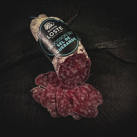 Original Französische Salami mit Meersalz - sel de Guerande